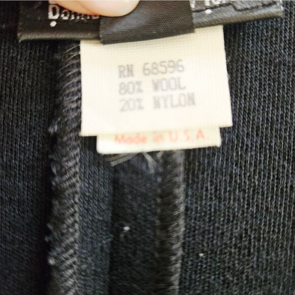 Vintage Donna Karan DKNY ILGWU Wool Sleeveless Minimalist Wrap Vest Dress 12 - Picture 9 of 11